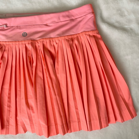 RARE Lululemon Pleat to Street Tennis Skirt ‘Grapefruit’ Size 4 - Picture 12 of 14